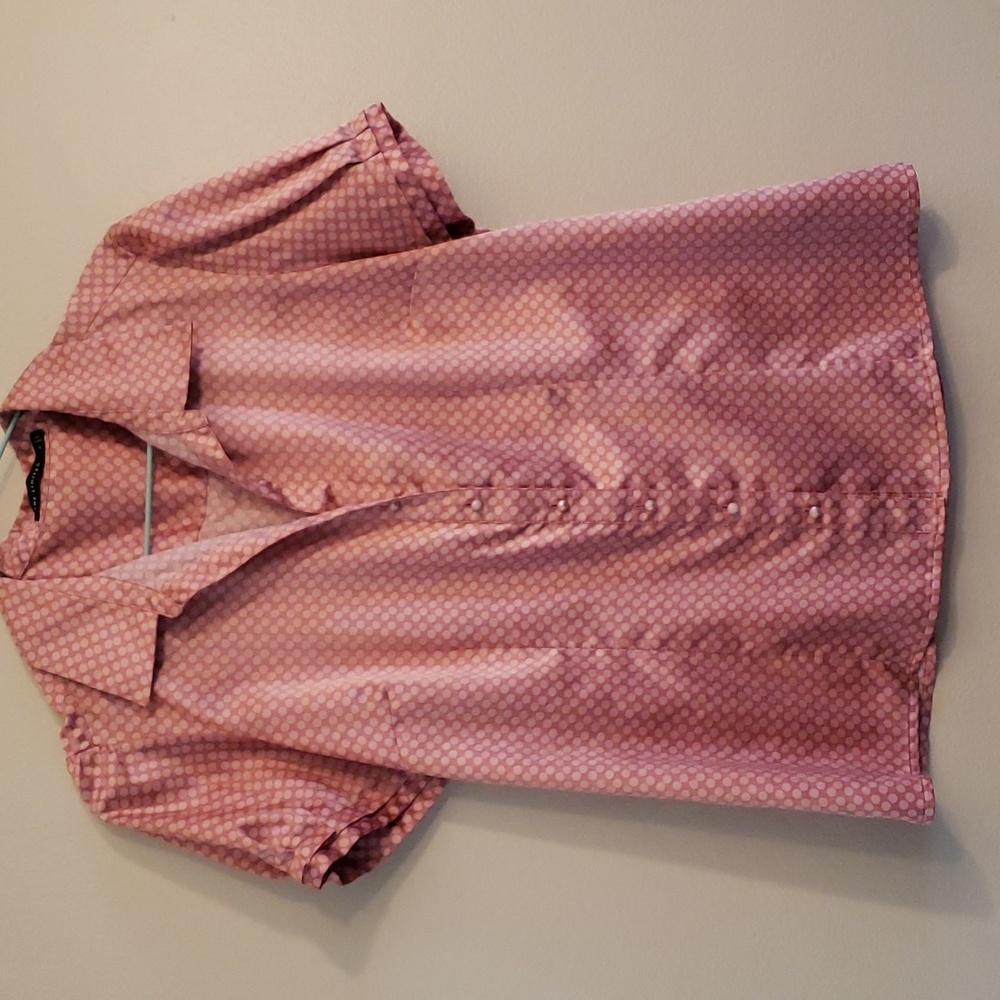 Retro The Limited Pleated, Short Sleeve Blouse 👚